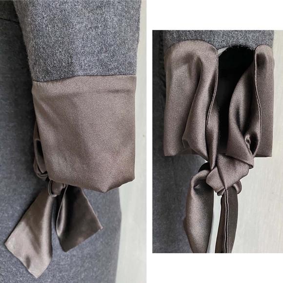 SOLD  $$$  DVF Wool Stand Collar Half Sleeve Pullover Dress - Picture 7 of 8